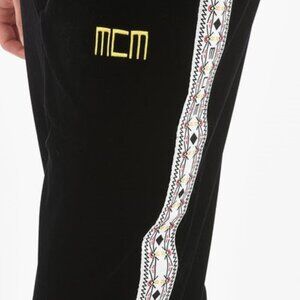MCM Black Velour Track Pants